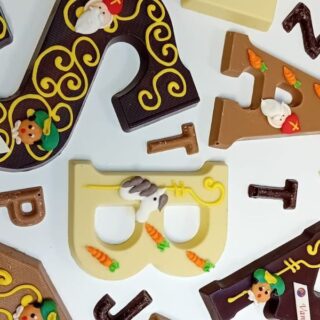 verschillende chocoladeletters
